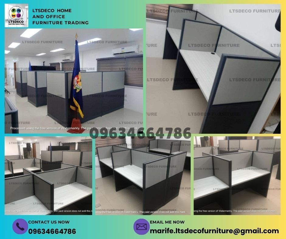 workstation modular office partition furnitures (Category: Office Furniture & Fixtures) located in Caloocan City. Submitted by lara.ltsdeco (Listing ID 1465226265, Image 3). Description: 👉Are you looking for WORKSTATION, MODULAR CUBICLES OFFICE PARTITION, and OFFICE FURNITURE SUPPLIER? LTSDECO Furniture, is direct supplier, manufacturer, and trusted provider of high quality, affordable and durable modular office divider partition, home and offic