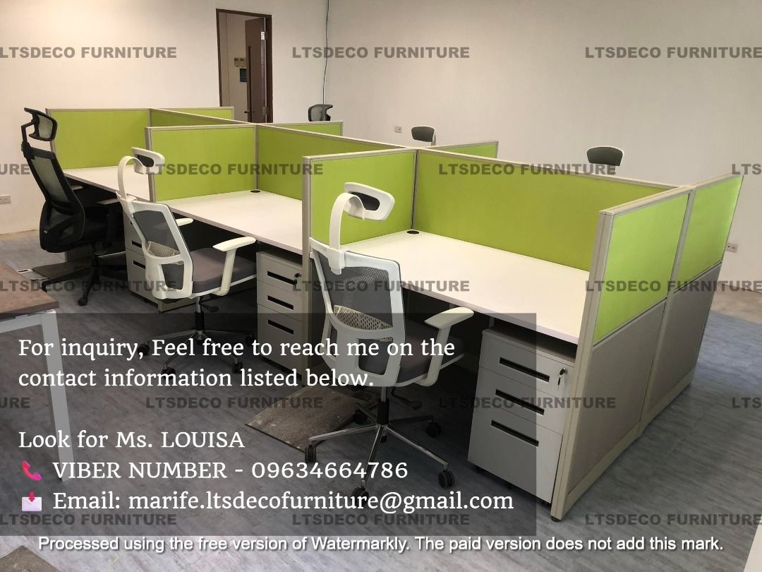 workstation table modular office partitions (Category: Office Furniture & Fixtures) located in Caloocan City. Submitted by cheska.ltsdeco (Listing ID 1465183802, Image 2). Description: 👉Are you looking for WORKSTATION, MODULAR CUBICLES OFFICE PARTITION, and OFFICE FURNITURE SUPPLIER? LTSDECO Furniture, is direct supplier, manufacturer, and trusted provider of high quality, affordable and durable modular office divider partition, home and office 