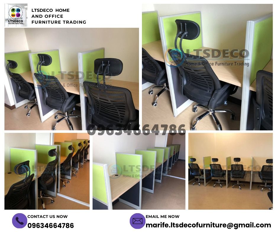 workstation tables modular office partition furnitures (Category: Office Furniture & Fixtures) located in Caloocan City. Submitted by lara.ltsdeco (Listing ID 1465210500, Image 2). Description: 👉Are you looking for WORKSTATION, MODULAR CUBICLES OFFICE PARTITION, and OFFICE FURNITURE SUPPLIER? LTSDECO Furniture, is direct supplier, manufacturer, and trusted provider of high quality, affordable and durable modular office divider partition, home an