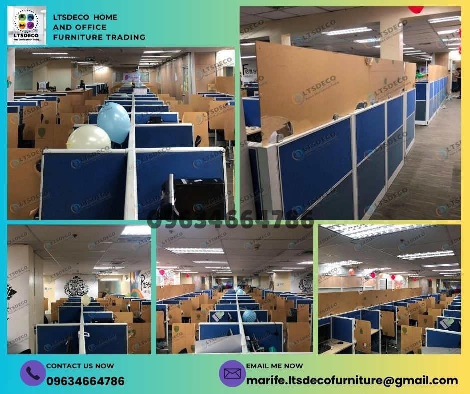 workstation tables modular office paritions (Category: Office Furniture & Fixtures) located in Caloocan City. Submitted by lara.ltsdeco (Listing ID 1465213299, Image 3). Description: 👉Are you looking for WORKSTATION, MODULAR CUBICLES OFFICE PARTITION, and OFFICE FURNITURE SUPPLIER? LTSDECO Furniture, is direct supplier, manufacturer, and trusted provider of high quality, affordable and durable modular office divider partition, home and office fu