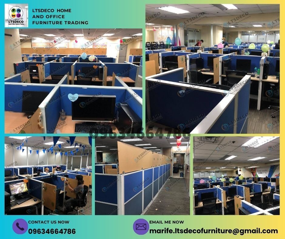 workstation tables modular office paritions (Category: Office Furniture & Fixtures) located in Caloocan City. Submitted by lara.ltsdeco (Listing ID 1465213299, Image 2). Description: 👉Are you looking for WORKSTATION, MODULAR CUBICLES OFFICE PARTITION, and OFFICE FURNITURE SUPPLIER? LTSDECO Furniture, is direct supplier, manufacturer, and trusted provider of high quality, affordable and durable modular office divider partition, home and office fu