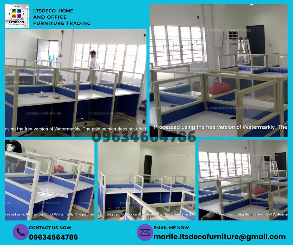 workstation tables modular office partition furnitures (Category: Office Furniture & Fixtures) located in Caloocan City. Submitted by lara.ltsdeco (Listing ID 1465250683, Image 2). Description: 👉Are you looking for WORKSTATION, MODULAR CUBICLES OFFICE PARTITION, and OFFICE FURNITURE SUPPLIER? LTSDECO Furniture, is direct supplier, manufacturer, and trusted provider of high quality, affordable and durable modular office divider partition, home an