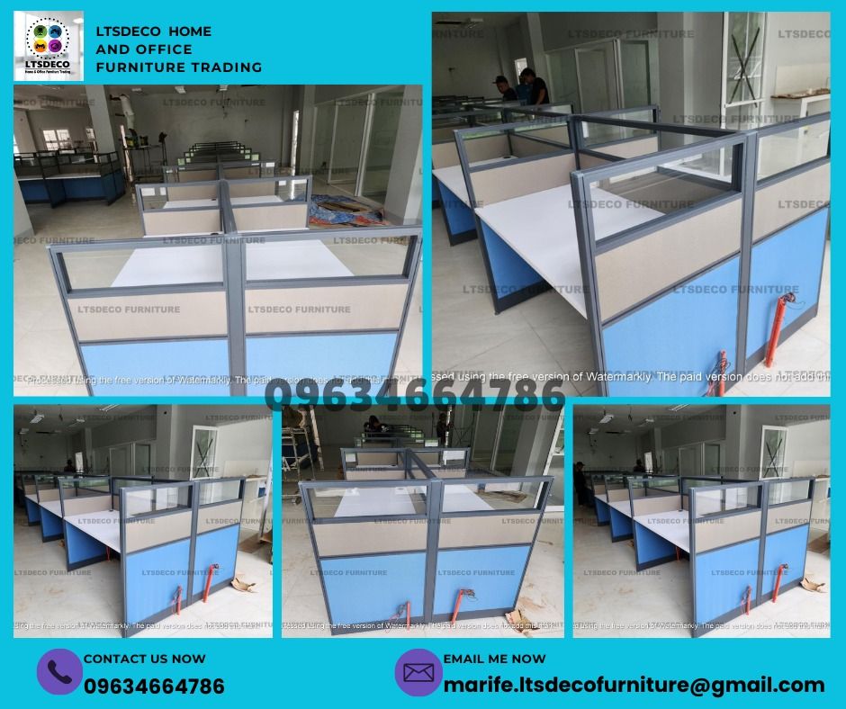 workstation tables modular office partition furnitures (Category: Office Furniture & Fixtures) located in Caloocan City. Submitted by lara.ltsdeco (Listing ID 1465250683, Image 3). Description: 👉Are you looking for WORKSTATION, MODULAR CUBICLES OFFICE PARTITION, and OFFICE FURNITURE SUPPLIER? LTSDECO Furniture, is direct supplier, manufacturer, and trusted provider of high quality, affordable and durable modular office divider partition, home an