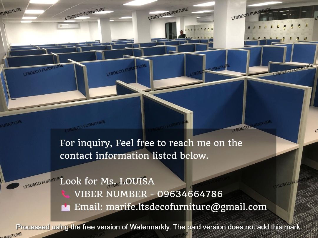 workstation tables office partitions (Category: Office Furniture & Fixtures) located in Quezon City. Submitted by louisa.ltsdeco (Listing ID 1465176281, Image 3). Description: 👉Are you looking for WORKSTATION, MODULAR CUBICLES OFFICE PARTITION, and OFFICE FURNITURE SUPPLIER? LTSDECO Furniture, is direct supplier, manufacturer, and trusted provider of high quality, affordable and durable modular office divider partition, home and office furniture