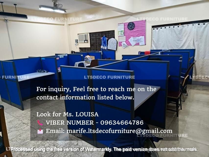 workstation tables office partition customized (Category: Office Furniture & Fixtures) located in Quezon City. Submitted by louisa.ltsdeco (Listing ID 1465176542, Image 2). Description: 👉Are you looking for WORKSTATION, MODULAR CUBICLES OFFICE PARTITION, and OFFICE FURNITURE SUPPLIER? LTSDECO Furniture, is direct supplier, manufacturer, and trusted provider of high quality, affordable and durable modular office divider partition, home and office