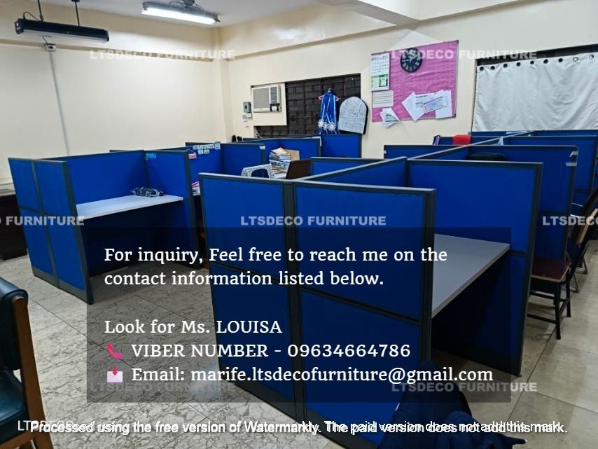 workstation tables office partition customized (Category: Office Furniture & Fixtures) located in Quezon City. Submitted by louisa.ltsdeco (Listing ID 1465176542, Image 3). Description: 👉Are you looking for WORKSTATION, MODULAR CUBICLES OFFICE PARTITION, and OFFICE FURNITURE SUPPLIER? LTSDECO Furniture, is direct supplier, manufacturer, and trusted provider of high quality, affordable and durable modular office divider partition, home and office
