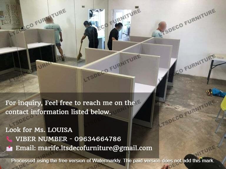 workstation tables office partition furnitures (Category: Office Furniture & Fixtures) located in Caloocan City. Submitted by cheska.ltsdeco (Listing ID 1465188370, Image 3). Description: 👉Are you looking for WORKSTATION, MODULAR CUBICLES OFFICE PARTITION, and OFFICE FURNITURE SUPPLIER? LTSDECO Furniture, is direct supplier, manufacturer, and trusted provider of high quality, affordable and durable modular office divider partition, home and offi