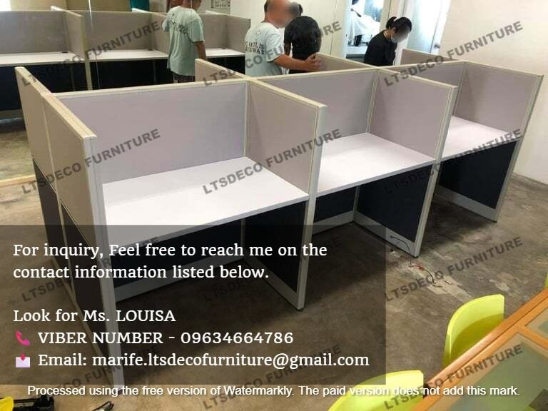 workstation tables office partition furnitures (Category: Office Furniture & Fixtures) located in Caloocan City. Submitted by cheska.ltsdeco (Listing ID 1465188370, Image 2). Description: 👉Are you looking for WORKSTATION, MODULAR CUBICLES OFFICE PARTITION, and OFFICE FURNITURE SUPPLIER? LTSDECO Furniture, is direct supplier, manufacturer, and trusted provider of high quality, affordable and durable modular office divider partition, home and offi