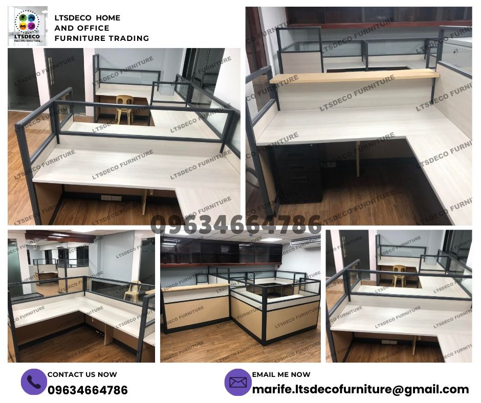 workstation tables office partitions (Category: Office Furniture & Fixtures) located in Caloocan City. Submitted by lara.ltsdeco (Listing ID 1465198506, Image 3). Description: 👉Are you looking for WORKSTATION, MODULAR CUBICLES OFFICE PARTITION, and OFFICE FURNITURE SUPPLIER? LTSDECO Furniture, is direct supplier, manufacturer, and trusted provider of high quality, affordable and durable modular office divider partition, home and office furniture