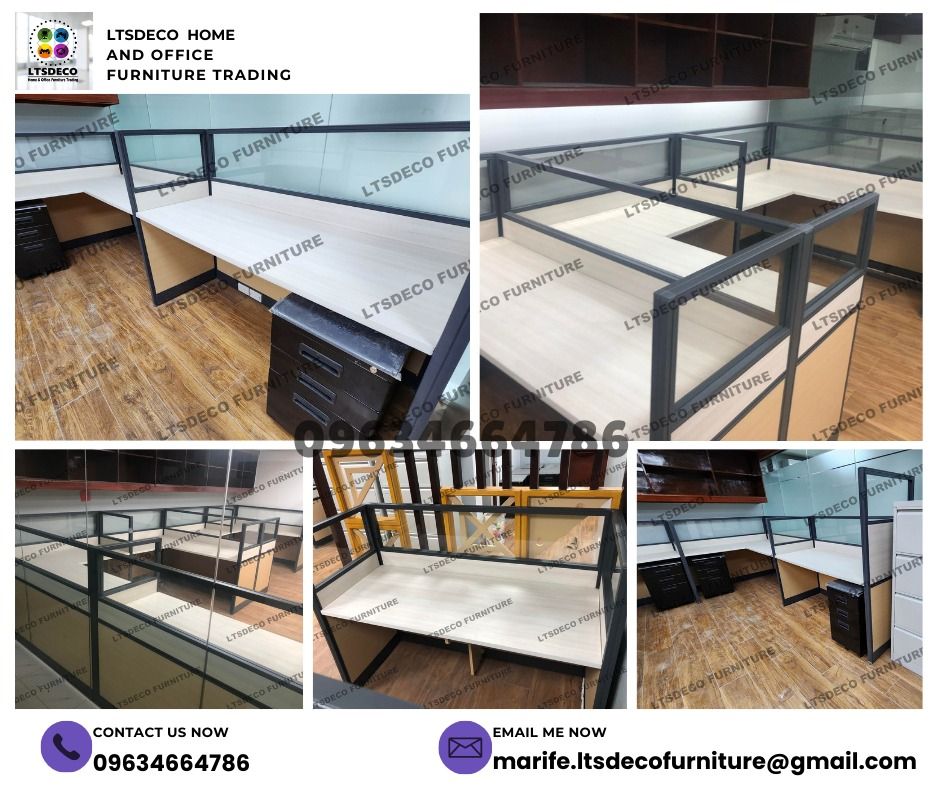 workstation tables office partitions (Category: Office Furniture & Fixtures) located in Caloocan City. Submitted by lara.ltsdeco (Listing ID 1465198506, Image 2). Description: 👉Are you looking for WORKSTATION, MODULAR CUBICLES OFFICE PARTITION, and OFFICE FURNITURE SUPPLIER? LTSDECO Furniture, is direct supplier, manufacturer, and trusted provider of high quality, affordable and durable modular office divider partition, home and office furniture