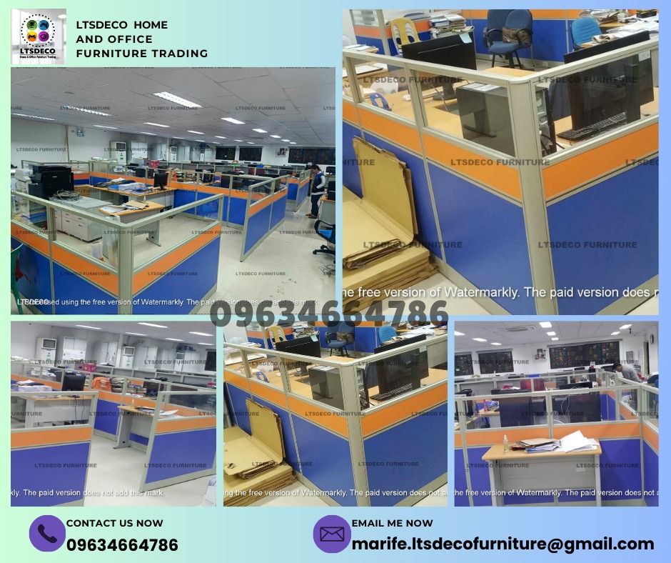 workstation tables office partitions (Category: Office Furniture & Fixtures) located in Caloocan City. Submitted by lara.ltsdeco (Listing ID 1465213176, Image 3). Description: 👉Are you looking for WORKSTATION, MODULAR CUBICLES OFFICE PARTITION, and OFFICE FURNITURE SUPPLIER? LTSDECO Furniture, is direct supplier, manufacturer, and trusted provider of high quality, affordable and durable modular office divider partition, home and office furniture