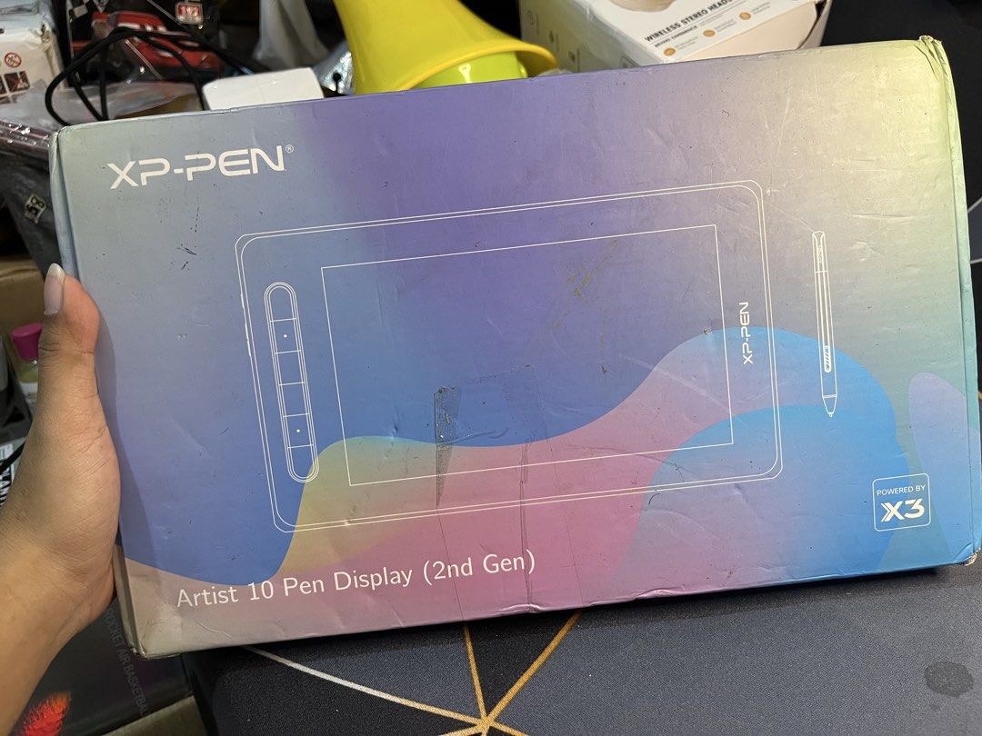 XP-Pen Artist 10 Pen Display 2nd Gen (Category: Laptops & Notebooks) located in Manila. Submitted by abbigail029. (Listing ID 1465200982, Image 1). Description: - Model: XP-Pen Artist 10 Pen Display (2nd Gen) - Ideal for digital art, sketching, and photo editing - Easy plug-and-play setup with your computer - Complete inclusions: stylus pen, 3-in-1 cable, drawing glove, cleaning cloth, and original box.