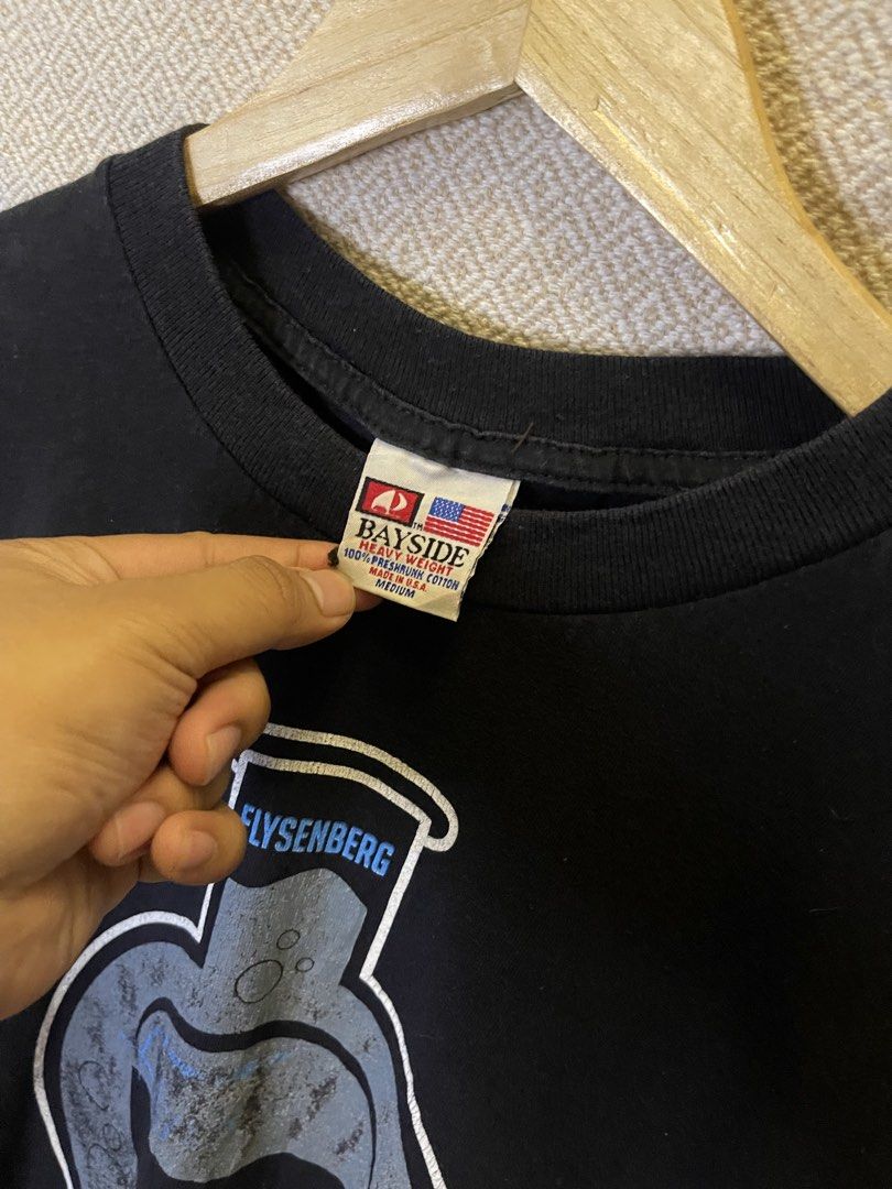 Y2k heisenberg parody tee “flysenberg” (Category: Tshirts & Polo Shirts ) located in Manila. Submitted by hypestock_mnl (Listing ID 1465208466, Image 3). Description: - stylish - perfect for casual wear - great fit - in good condition - minimal signs of usage - 9/10 - money worth! - see pics for details/issue.