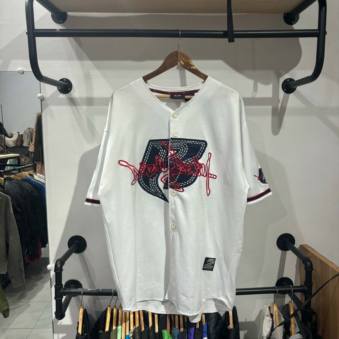 Y2k Ruff Ryders Baseball Jersey (Category: Formal Shirts) located in Bambang. Submitted by heats777 (Listing ID 1465316575, Image 2). Description: Excellent condition No issue Size: XL on tag Dimensions: 25/34.