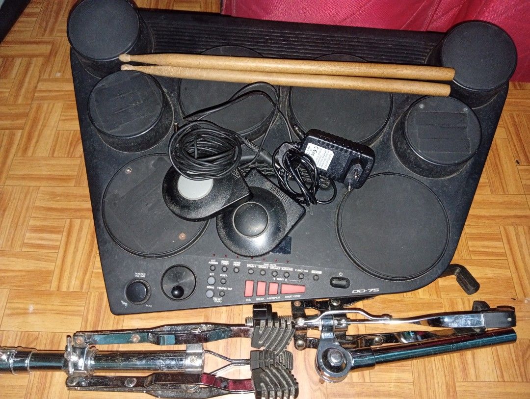 YAMAHA DD-75 (Category: Musical Instruments) located in Manila. Submitted by pleonascence (Listing ID 1465227179, Image 1). Description: Condition: Hi-Hat FootPad: Requires a little more strength to be accurate.