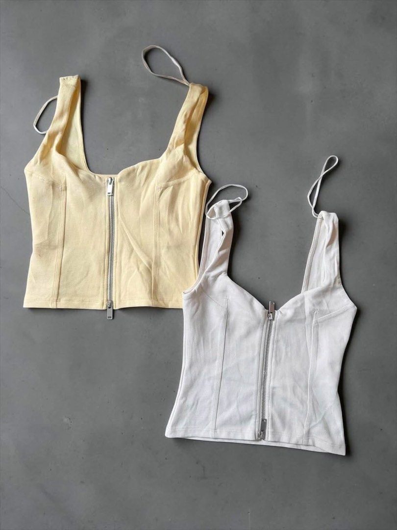 Zara Double Zipper Top (Category: Sleeveless) located in Manila. Submitted by nadz.28 (Listing ID 1465361110, Image 1). Description: auth zara.