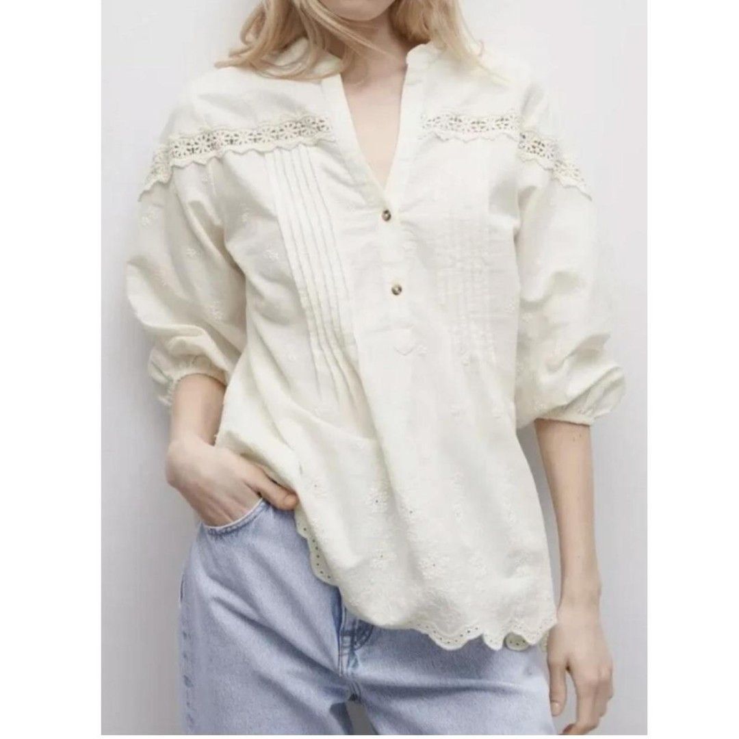Zara embroidered top (Category: Blouses) located in San Fernando. Submitted by channel_orange (Listing ID 1465174432, Image 1). Description: .