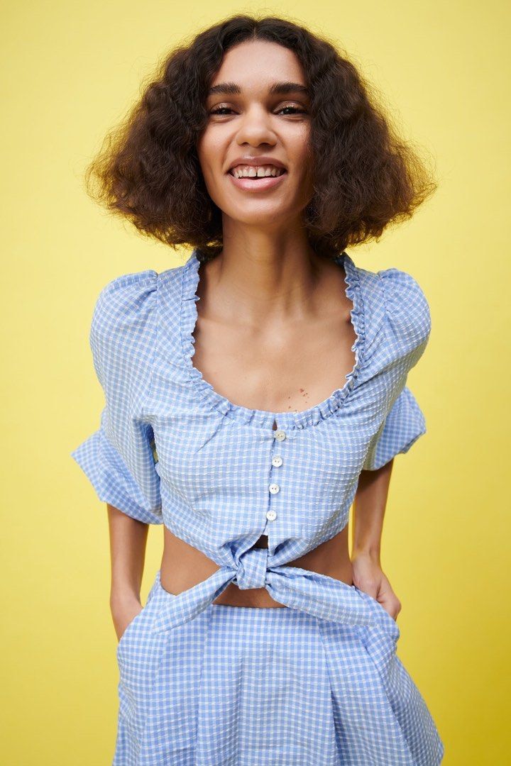 Zara Gingham Blouse (Category: Blouses) located in Mabalacat. Submitted by calmrabbit.ae2127 (Listing ID 1465187790, Image 1). Description: .