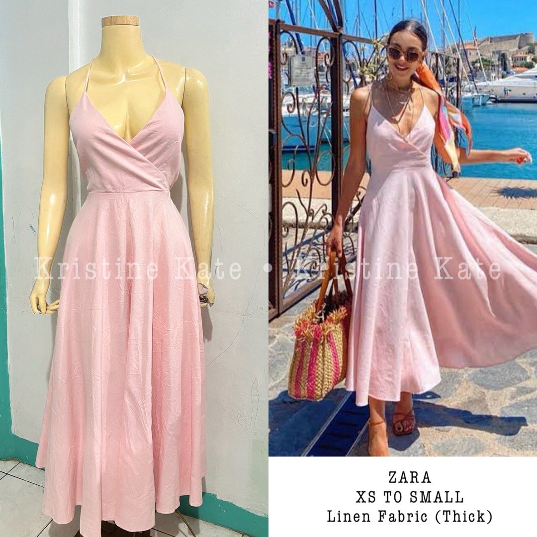 Zara Maxi Dress (Category: Dresses) located in Iloilo. Submitted by curatedclobykaia_ (Listing ID 1465340007, Image 1). Description: Thick and high quality linen fabric Sexy back.