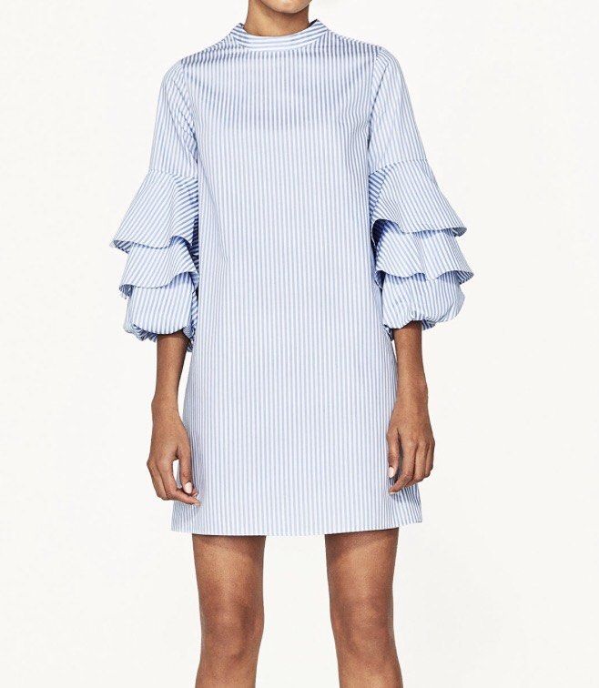 Zara Striped Ruffle Sleeve Dress (Category: Dresses) located in Mabalacat. Submitted by calmrabbit.ae2127 (Listing ID 1465293899, Image 1). Description: .