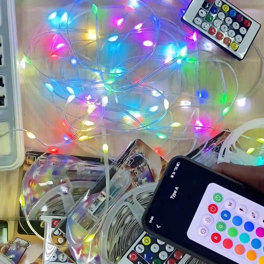 10M LED String Lights with Remote App Control RGB (Category: Lighting) located in Manila. Submitted by yzlshop (Listing ID 1467128412, Image 2). Description: .
