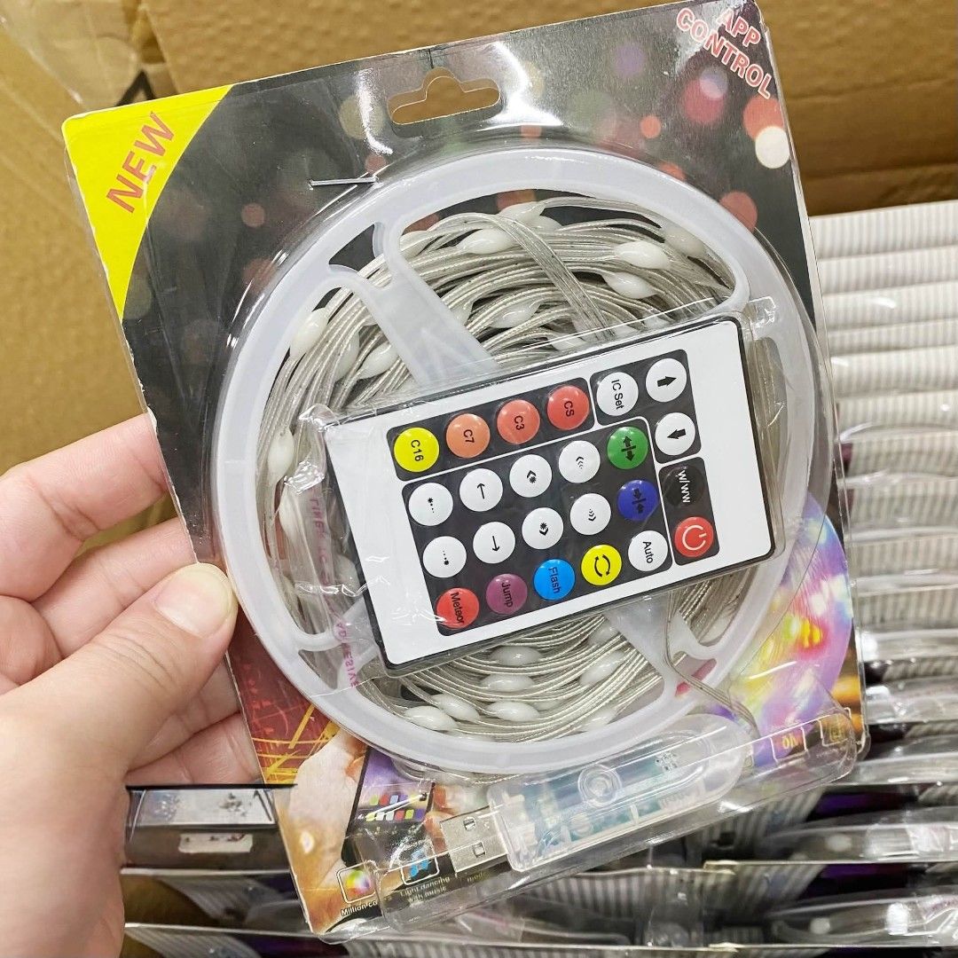 10M LED String Lights with Remote App Control RGB (Category: Lighting) located in Manila. Submitted by yzlshop (Listing ID 1467128412, Image 1). Description: .