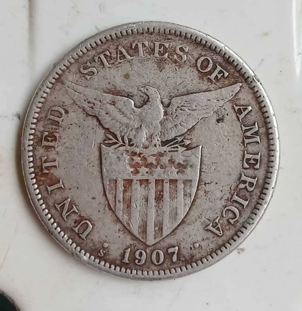 1907 S silver coims one peso (Category: Currency) located in Lipa City. Submitted by MAGBABALOT7 (Listing ID 1467109810, Image 1). Description: ome peso silver old coins.