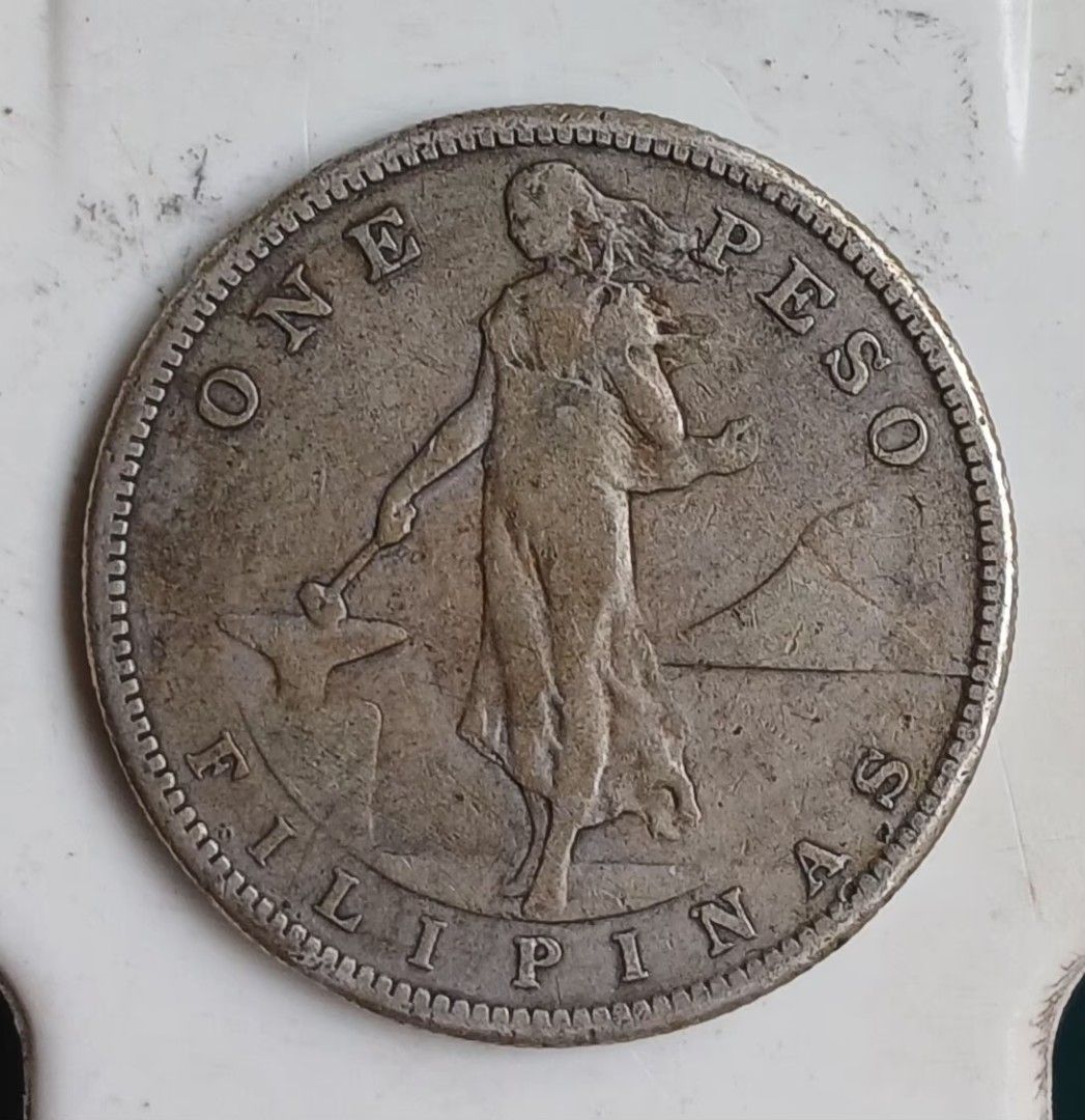 1907 S silver coins one peso (Category: Currency) located in Lipa City. Submitted by MAGBABALOT7 (Listing ID 1467109218, Image 2). Description: one peso silver coins.