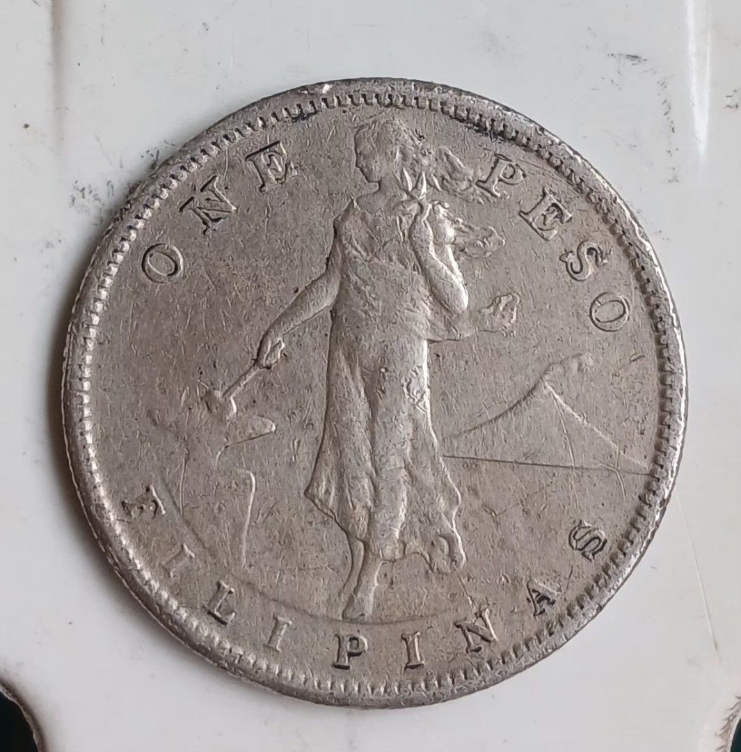 1909 S silver coins one peso (Category: Currency) located in Lipa City. Submitted by MAGBABALOT7 (Listing ID 1467108563, Image 2). Description: silver coins.