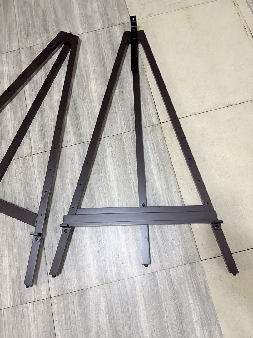 2pc Bundle Office Presentation Triangle Foldable Advertising Painting Easel Stand Solid Wood Japan Made (Category: Art & Prints) located in Quezon City. Submitted by king.s (Listing ID 1467114947, Image 3). Description: 2pc Bundle Office Presentation Triangle Foldable Advertising Painting Easel Stand Solid Wood Japan Made - Good Condition - Ready To Use - 2pcs Bundle Sale - Japan Made (Solid Wood) Measurement: Length: 59 cm Width: 5 cm Height: 10