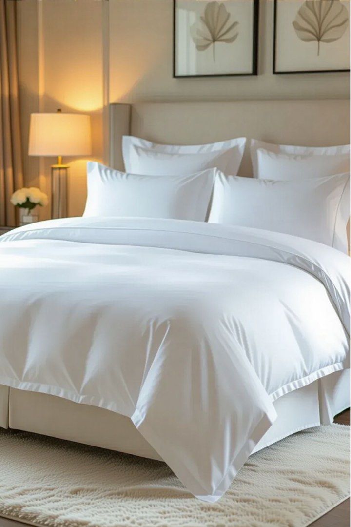 5IN1 COMFORTER SET PLAINWHITE (Category: Bedding & Towels) located in Manila. Submitted by niabria (Listing ID 1466978606, Image 1). Description: HOTEL QUALITY 5IN1 COMFORTER SET INCLUSIONS : COMFORTER DUVETCOVER BEDSHEET 2PCS PILLOWCASE MATERIALS : US COTTON AVAILABLE SIZE : SINGLE DOUBLE QUEEN KING MOP : COD | GCASH | MAYA | BANK TRANSFER SAME DAY DELIVERY | ALSO OPEN FOR BULK ORDERS | WHOLESALE .