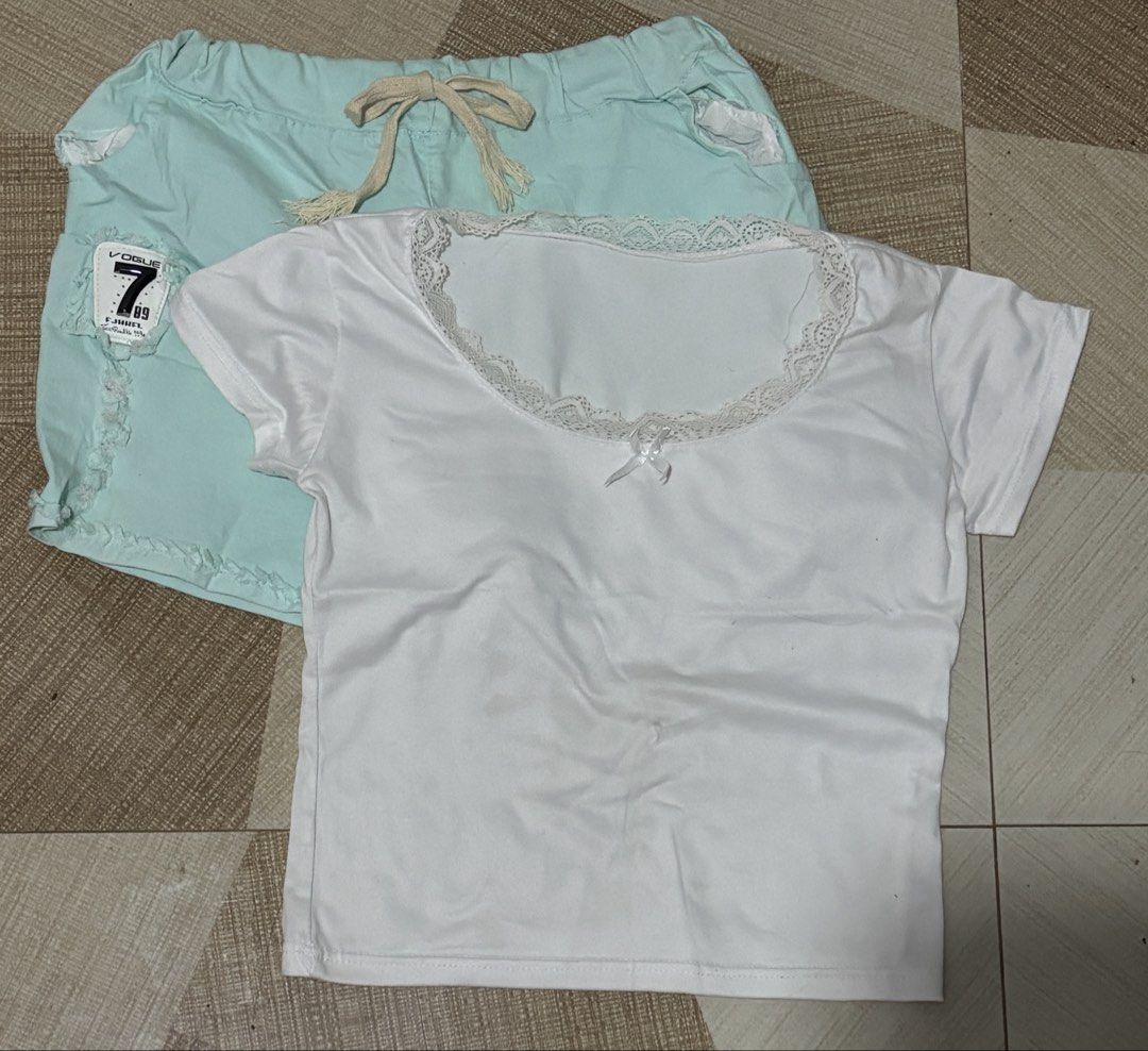 69 ALL (Category: Sets or Coordinates) located in Calamba. Submitted by aydinsattic (Listing ID 1467069975, Image 3). Description: 69 ALL ONLY! SETS NA! - still include freebies - more c/o, less sf - no cod/return/refund - WASH BEFORE WEAR!! MOP: Gcash MOD: J&T (sf must be shouldered by buyer) —> ₱54 ALL NATIONWIDE!!.