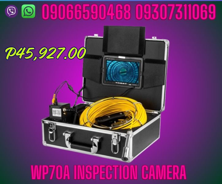 7 inch 23MM pipe camera WP70A inspection Camera (Category: Looking For) located in Caloocan City. Submitted by topherchri03260 (Listing ID 1467030629, Image 1). Description: 7 inch 23MM pipe camera WP70A 7inch screen 20m cable P45,927 "1.7 inches display,OSD menu 2.HD stainless steel camera with night vision 12 high light LED,brightness adjustable. 3.Special fiberglass materials,hard texture,cold-resistant、anti-corrosion、waterproof、anti-pull dete