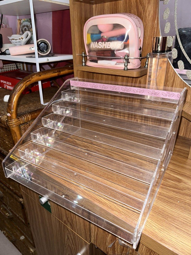 7 tier rack transparent organizer (Category: Accessory Holder, Box & Organizers) located in Manila. Submitted by beabadobeee (Listing ID 1467158566, Image 1). Description: What you see is what you get. Lowest price. .