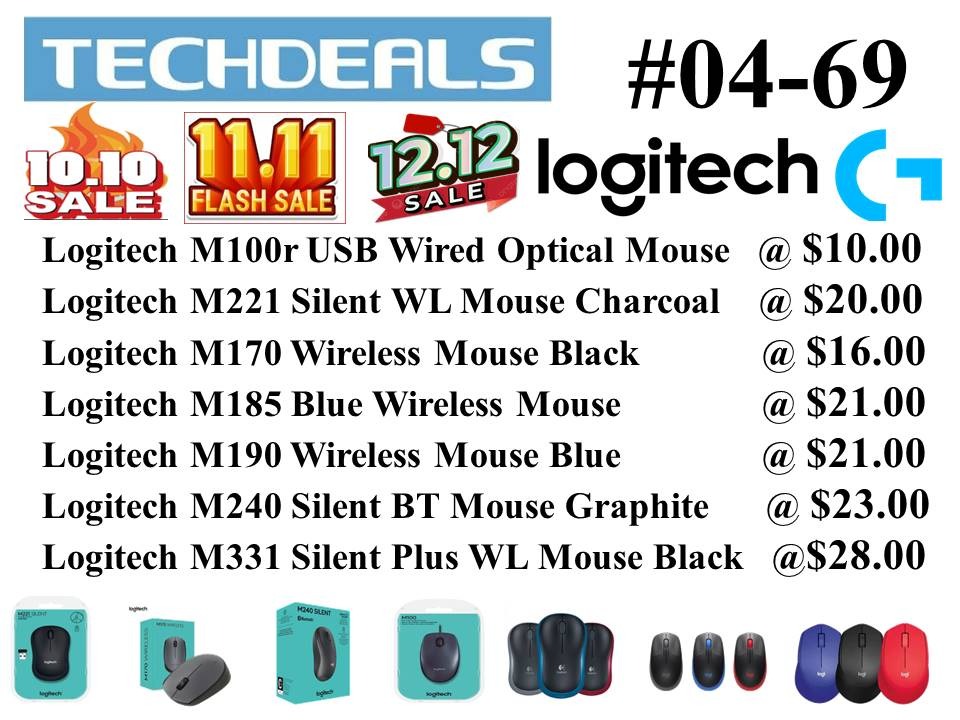 [ 11.11 SALE PROMO ] Logitech Wired Keyboard + Mouse / Logitech ...