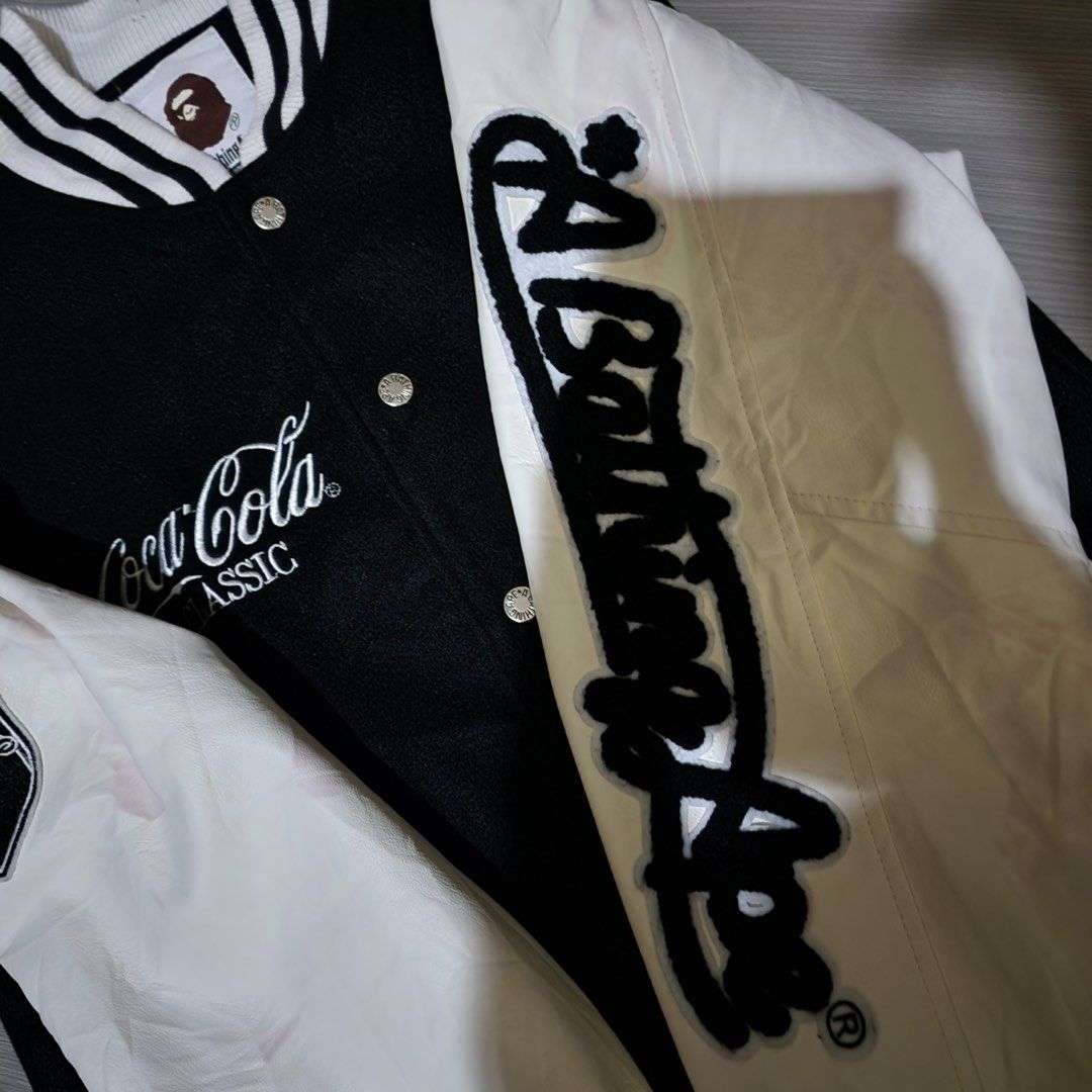 A Bathing Ape x Coca Cola Vartisy (Category: Coats, Jackets and Outerwear) located in Asingan. Submitted by add2kurt (Listing ID 1467143912, Image 2). Description: Dimension Width: 22 Inches Length: 27 Inches .