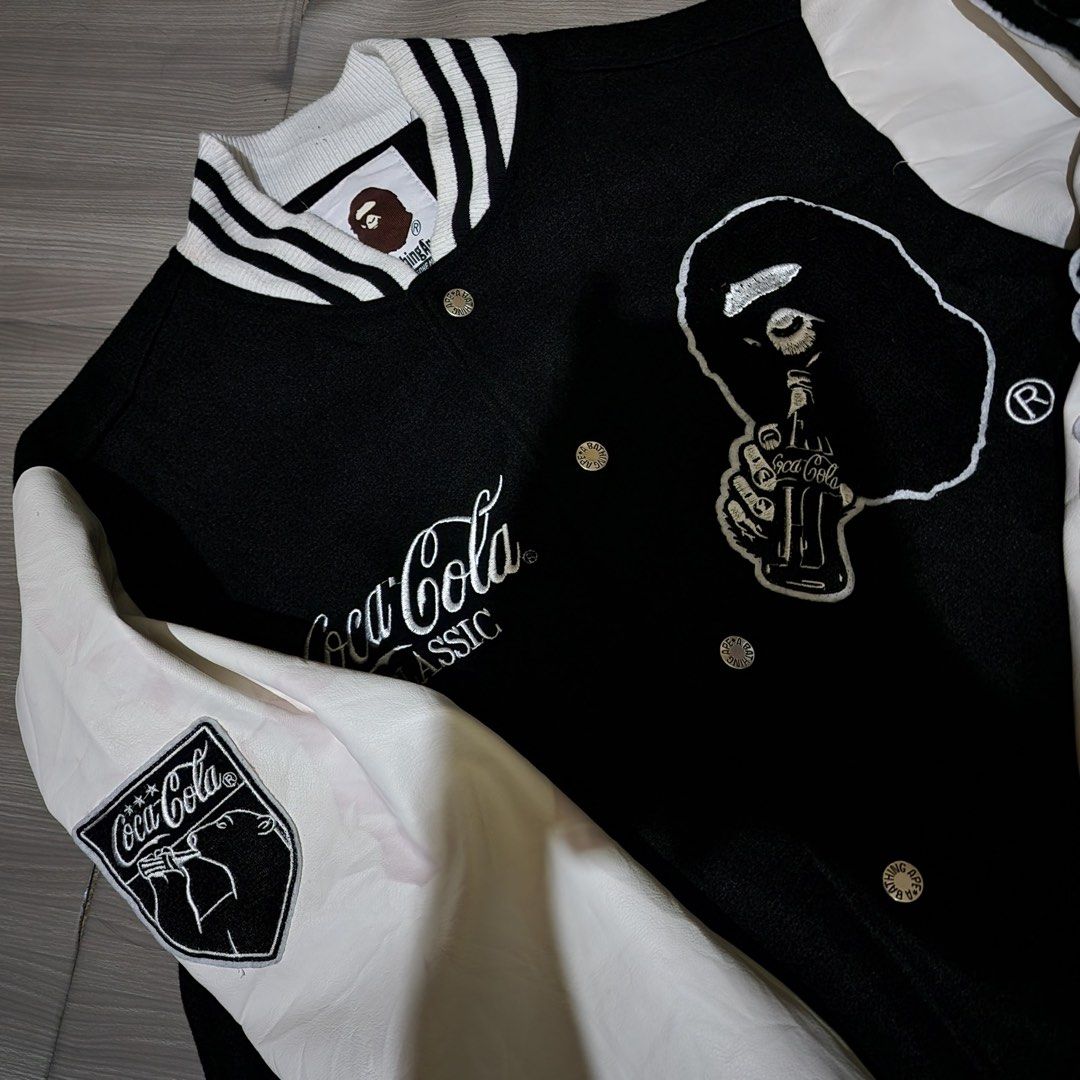 A Bathing Ape x Coca Cola Vartisy (Category: Coats, Jackets and Outerwear) located in Asingan. Submitted by add2kurt (Listing ID 1467143912, Image 3). Description: Dimension Width: 22 Inches Length: 27 Inches .