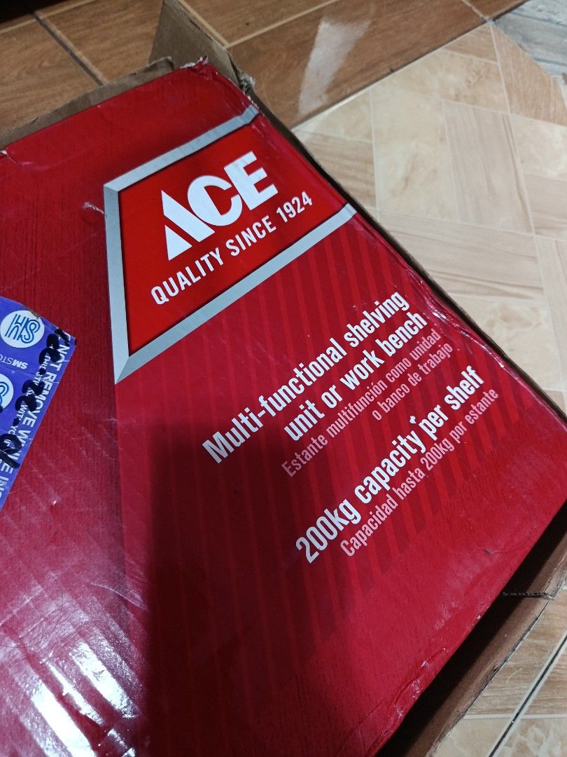 ACE BLACK 5 TEARS (Category: Shelves, Cabinets & Racks) located in Manila. Submitted by wwhosken (Listing ID 1467159969, Image 2). Description: NEVER BEEN USED SHELF 200kg capacity NATAMBAK LANG PO KAYO NALANG PO BUMILI NG SIDING 🙌.