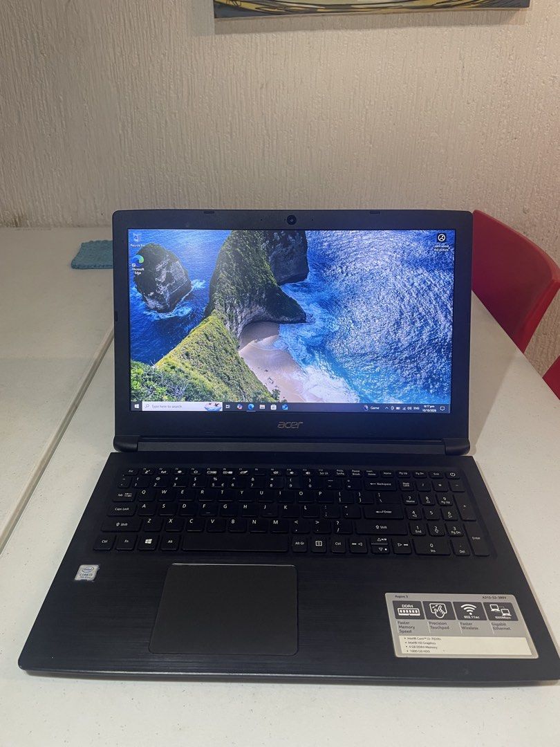 Acer Aspire A315-53 (LIKE NEW) (Category: Laptops & Notebooks) located in Rizal. Submitted by nathandedios26 (Listing ID 1467083188, Image 2). Description: NEGOTIABLE!! Location: Taytay/Cainta/Pasig (Meetup / Pickup) 📌 Specs & Package •OS: Windows 10 Pro (64-bit) •CPU: Intel® Core™ i3-7020U (2.30 GHz) •RAM: 4GB DDR4 (Upgradable) •Storage: 256GB SSD (Upgraded – Super Fast Boot) •Display: 15.6" HD Screen •Inclusions: Acer Laptop Unit + Original Ac