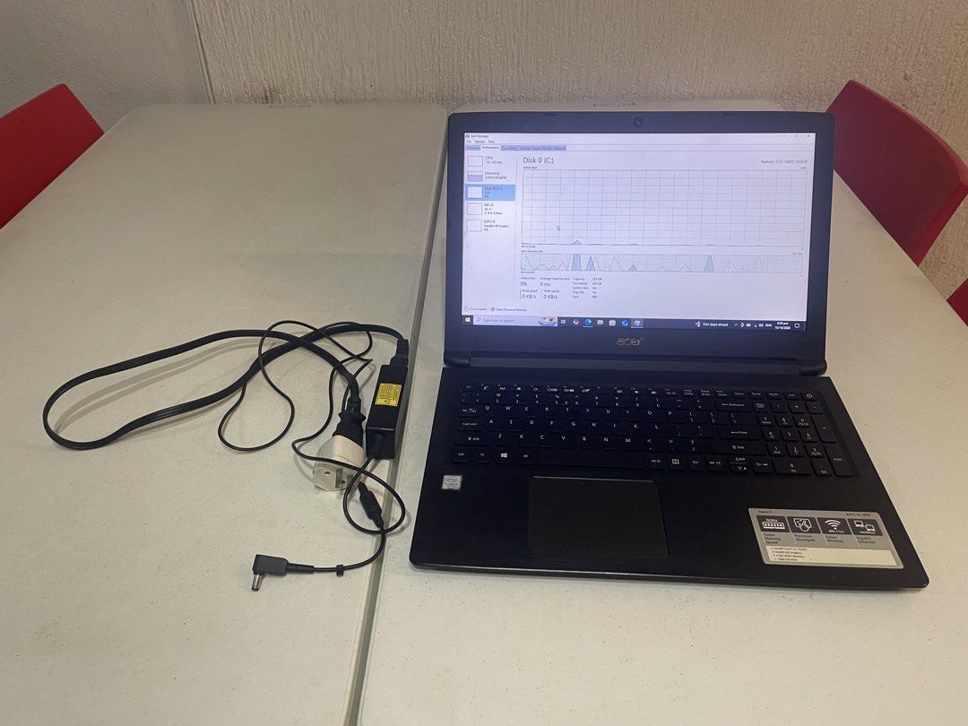 Acer Aspire A315-53 (LIKE NEW) (Category: Laptops & Notebooks) located in Rizal. Submitted by nathandedios26 (Listing ID 1467083188, Image 3). Description: NEGOTIABLE!! Location: Taytay/Cainta/Pasig (Meetup / Pickup) 📌 Specs & Package •OS: Windows 10 Pro (64-bit) •CPU: Intel® Core™ i3-7020U (2.30 GHz) •RAM: 4GB DDR4 (Upgradable) •Storage: 256GB SSD (Upgraded – Super Fast Boot) •Display: 15.6" HD Screen •Inclusions: Acer Laptop Unit + Original Ac