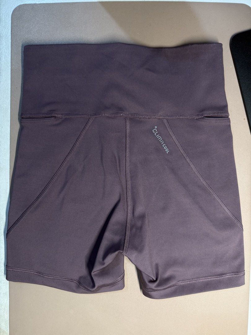 Adidas Climacool Running Shorts (Small) (Category: Activewear) located in Pasig City. Submitted by songsbr0 (Listing ID 1467017279, Image 2). Description: - Item: Adidas Running Short Tights - Color: Figomb Purple - Size: A/S (Small) - Condition: Like new with original tags attached - Technology: Climacool for breathability and comfort during runs - Design: Adidas Runners logo on the right leg, classic 3-stripes branding on the left Used once for