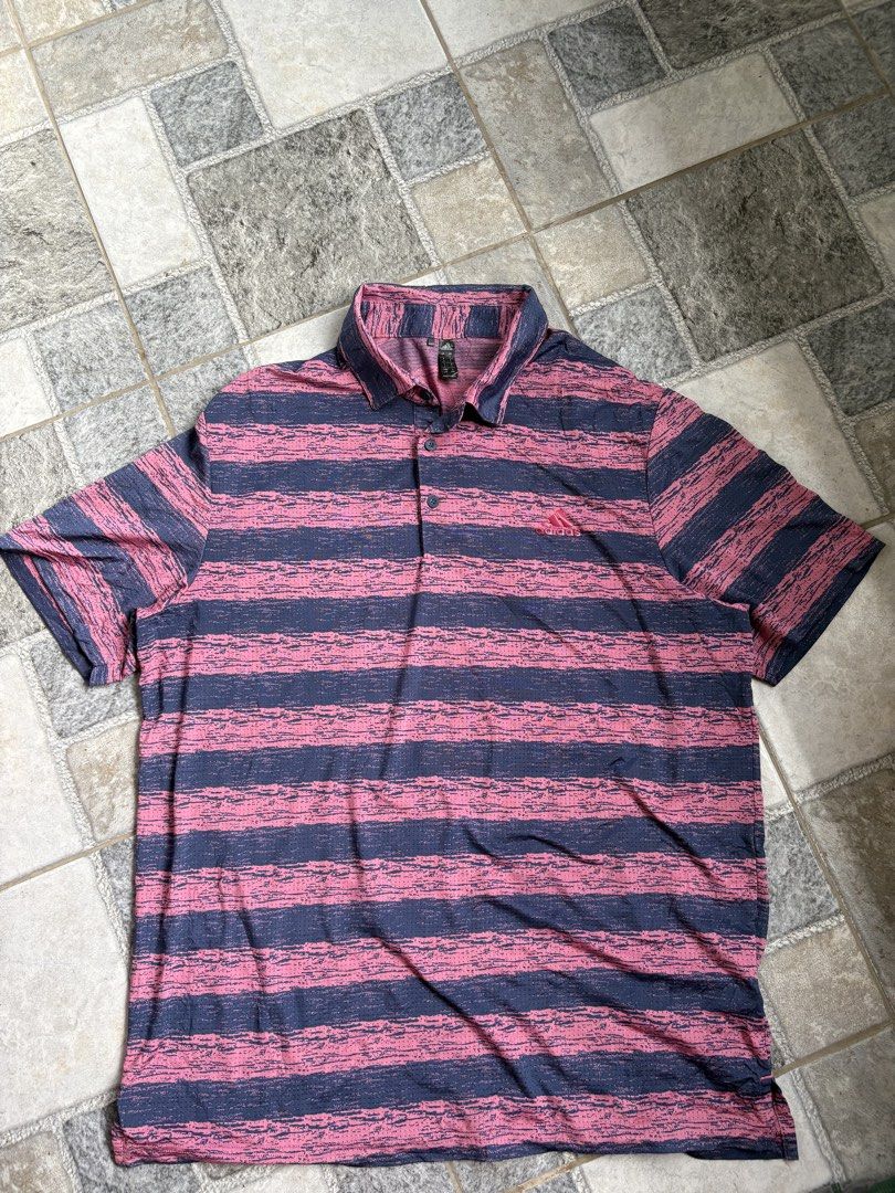 Adidas Painted Stripe Dri-Fit Polo (Category: Activewear) located in Calamba. Submitted by manila.fits (Listing ID 1466972696, Image 2). Description: Adidas Painted Stripe Dri-Fit Polo Large Width 23 Length 30 As new No issue.