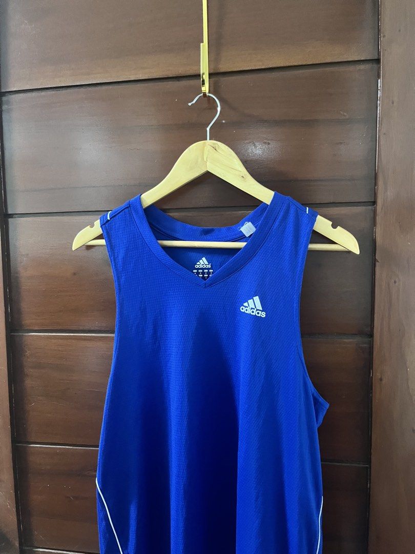 Adidas tank top sando jersey (Category: Activewear) located in Manila. Submitted by all.love.thrift.shop.v2 (Listing ID 1466993748, Image 1). Description: For sale! Adidas jersey Size Medium ₱350 + sf As is, No return No exchange No refund Color may vary due to lighting All items are cleaned before shipping Payment first via gcash/maya/gotyme/maribank bank transfer 💰 Ship via LBC/J&T/Lalamove 🚛 📍 Cainta, Rizal ❤️.