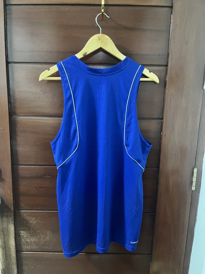 Adidas tank top sando jersey (Category: Activewear) located in Manila. Submitted by all.love.thrift.shop.v2 (Listing ID 1466993748, Image 3). Description: For sale! Adidas jersey Size Medium ₱350 + sf As is, No return No exchange No refund Color may vary due to lighting All items are cleaned before shipping Payment first via gcash/maya/gotyme/maribank bank transfer 💰 Ship via LBC/J&T/Lalamove 🚛 📍 Cainta, Rizal ❤️.