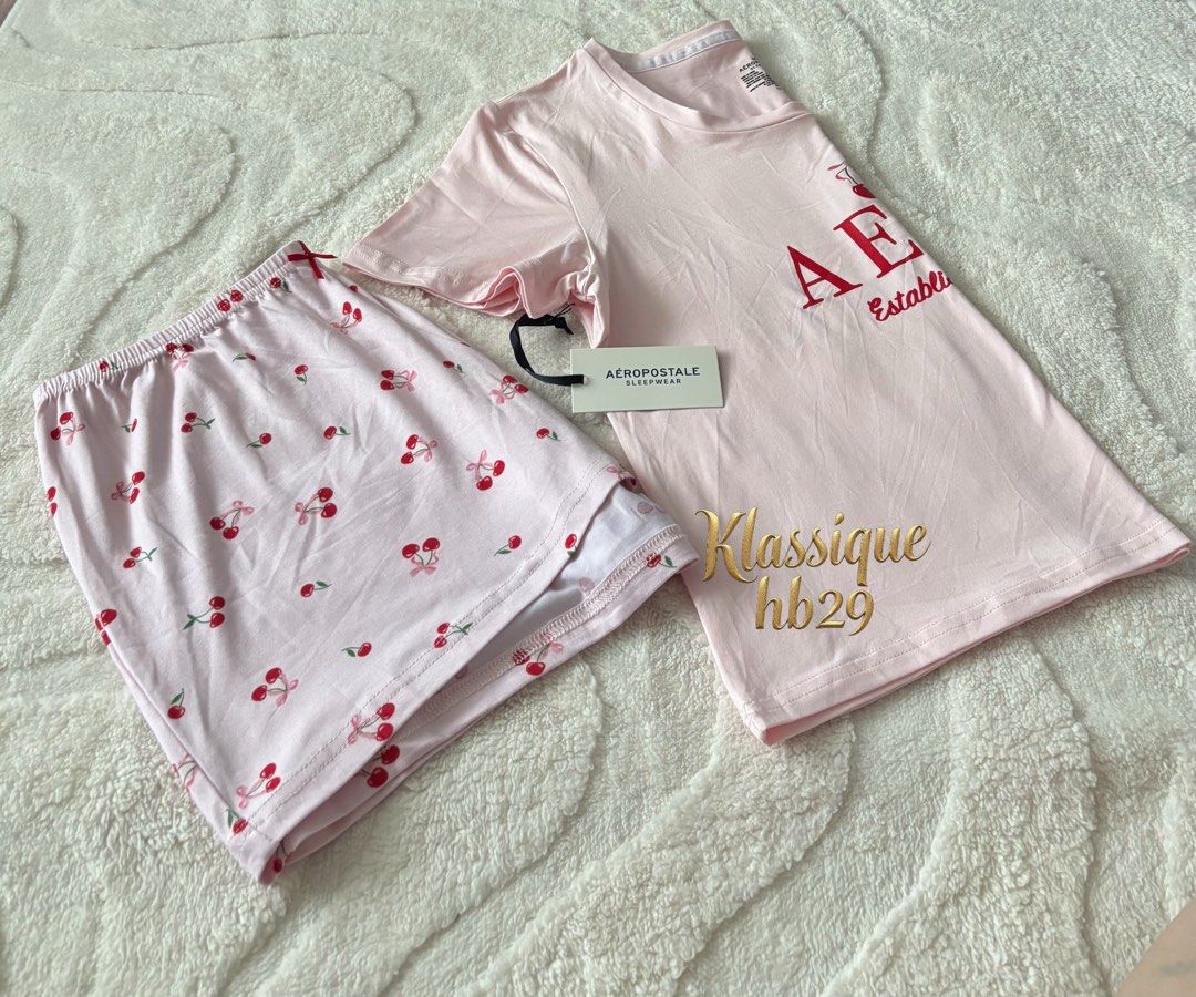 Aeropostale sleepwear (Category: Undergarments & Loungewear) located in Lipa City. Submitted by klassique_handbags (Listing ID 1467093204, Image 1). Description: Available✅ ❤️Aeropostale sleepwear❤️ short & sleeved shirt soft & stretchable (M) size 💯original sf not included courier Lbc📦 (1,400) php Disclaimer: All trademarks, logos, and brand names mentioned or used in our products/services are the property of their respective owners. Any refer