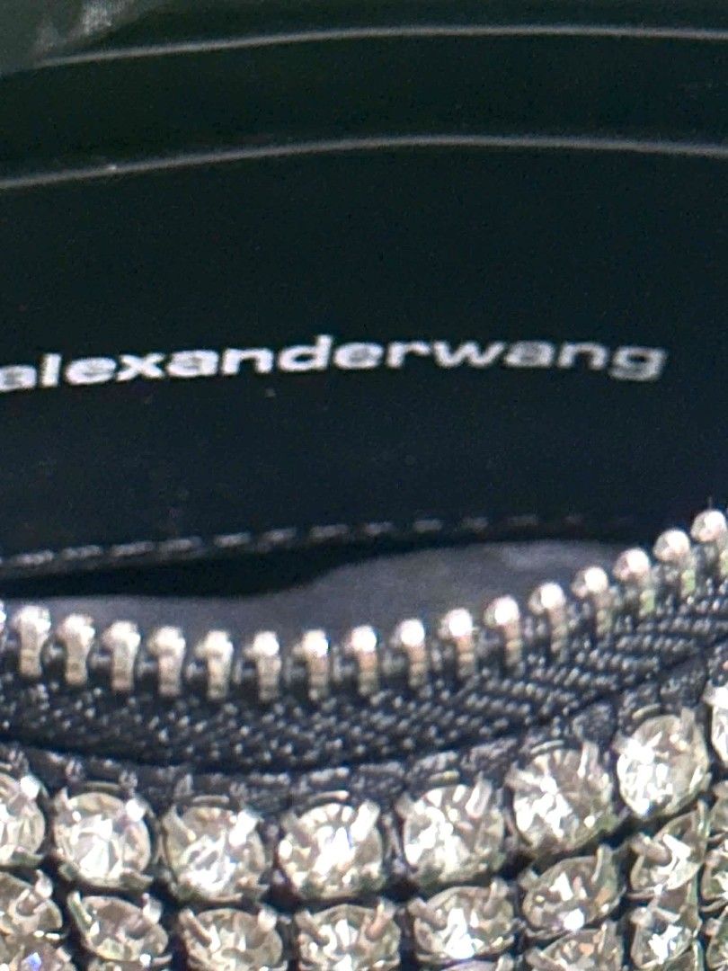 Alexander Wang Crystal Rhinestone Mesh Pouch (Category: Purses & Pouches) located in Antipolo. Submitted by saribymonica (Listing ID 1467089931, Image 2). Description: Alexander Wang Crystal Rhinestone Mesh Pouch. It is the perfect size for your phone, keys, lipstick, and cardholder. A must-have statement piece that easily dresses up any outfit! Condition Note: Gently used condition. Please note that 2 small rhinestones are missing from the mesh 