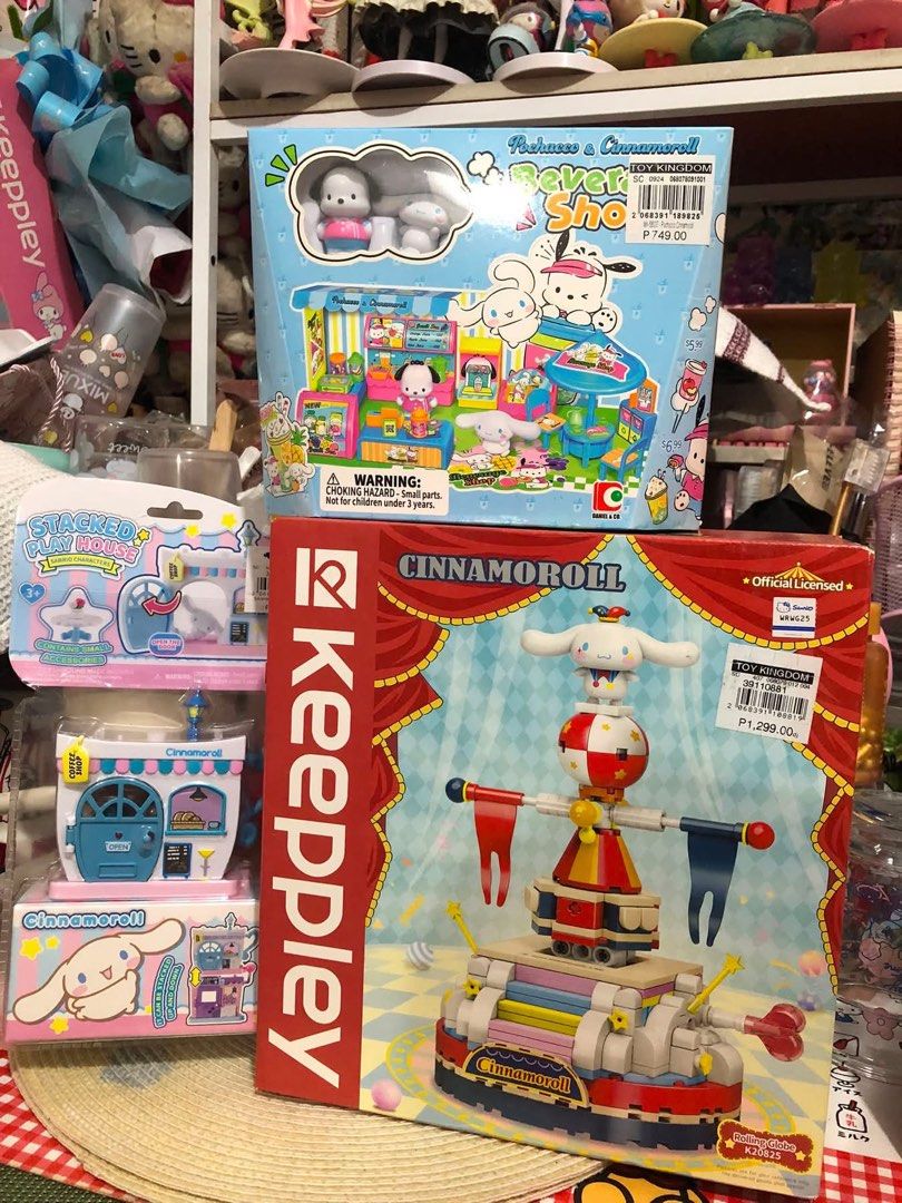 all sealed cinna toys (Category: Character Goods) located in Manila. Submitted by nagusamero (Listing ID 1467098875, Image 1). Description: No LP mababa napo yan all sealed authentic payfirst with sf.