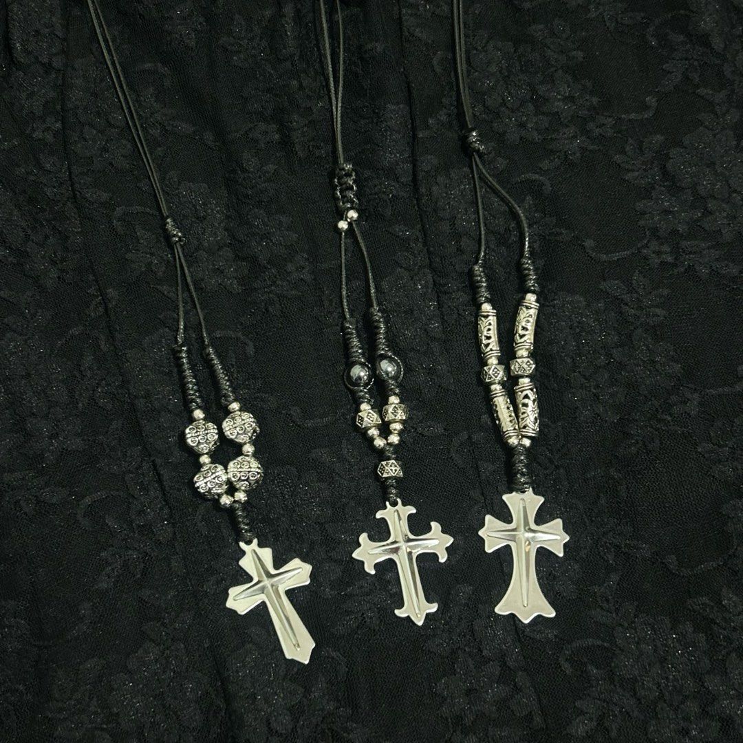 alt silver cross steel necklace (Category: Necklaces) located in Manila. Submitted by sophialeigh (Listing ID 1467163480, Image 1). Description: - handmade - adjustable 🏷️ alt goth punk grunge y2k vkei accessories jewelry .