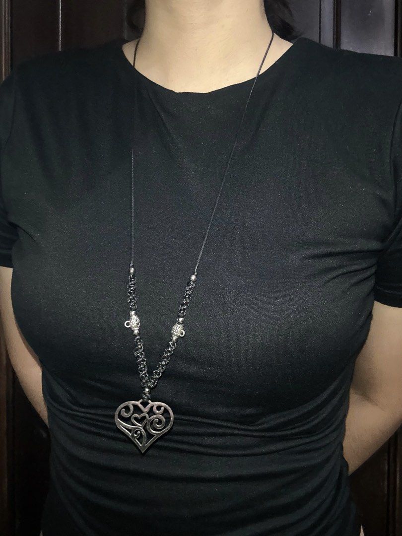 alt steel heart necklace (Category: Necklaces) located in Manila. Submitted by sophialeigh (Listing ID 1467163496, Image 2). Description: - handmade - adjustable 🏷️ alt goth punk grunge y2k vkei accessories jewelry .