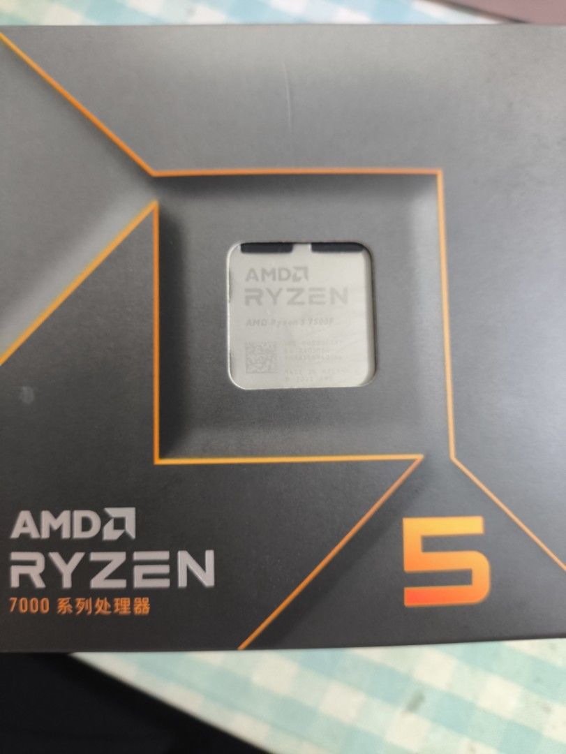 AMD Ryzen 5 7500F （分類：電腦周邊產品）位於 Hong Kong。 由 873569616a 提交（商品編號 1467029712，圖片 1）。簡介： 原盒原碼，有風扇。。